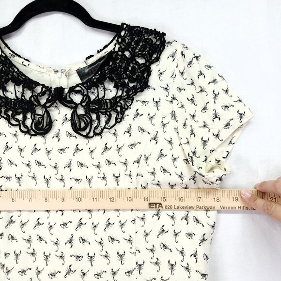 Penny Dreadful Scorpion Dress Lace Collar Size Large Mini - Picture 7 of 16